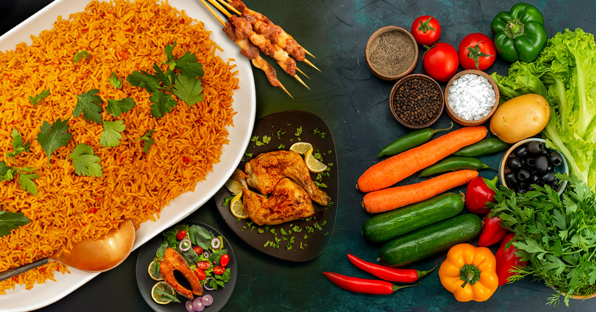 What goes with jollof rice - Best side dish for rice in Dubai
