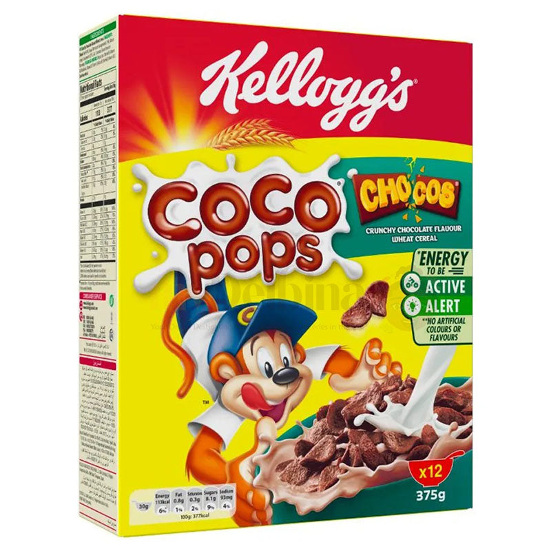 Kellogg's Coco Pops (Chocos Crunchy Chocolate Flavour Wheat Cereal ...