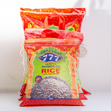777 Rice 10kg - US Styled Parboiled Non-sticky African Rice