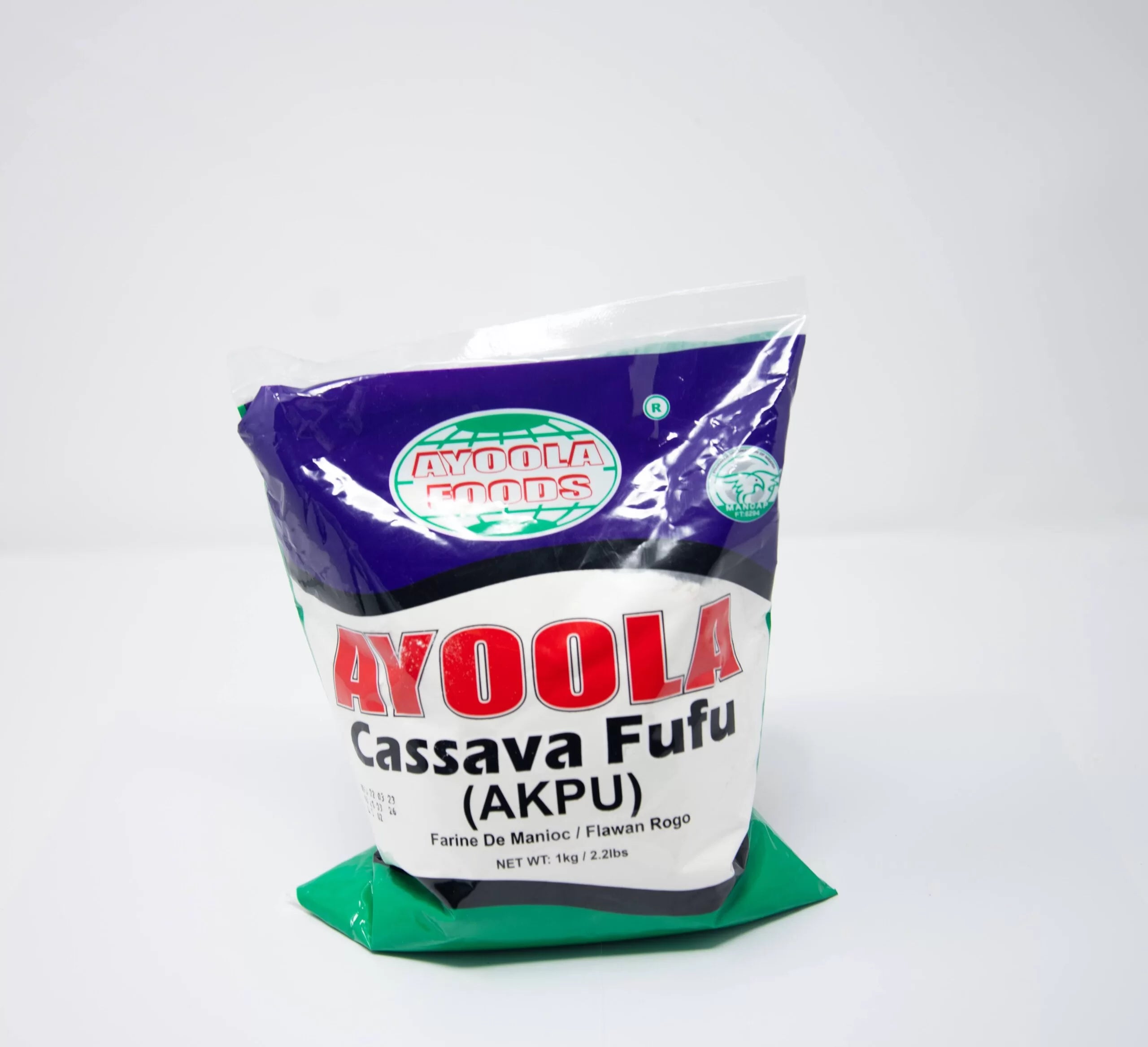 Ayoola Cassava Fufu Akpu 1kg Flour Bag for sale in UAE by myDelbina