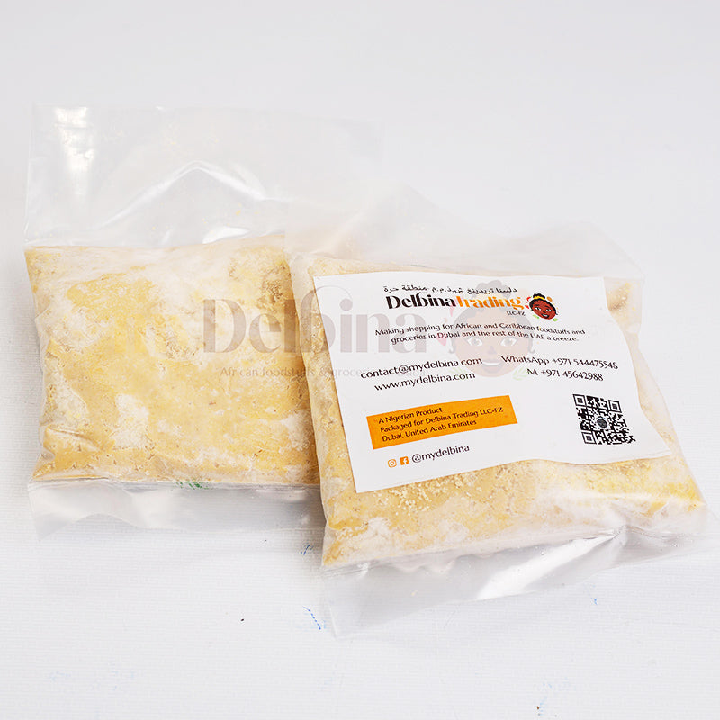 Fresh Yellow Pap Ogi 200g Wet Corn Paste by myDelbina in UAE
