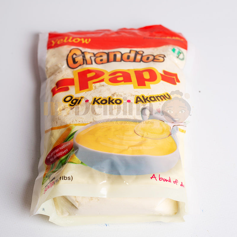 Grandiose Pap Yellow Corn 500g Pack Fermented Ogi