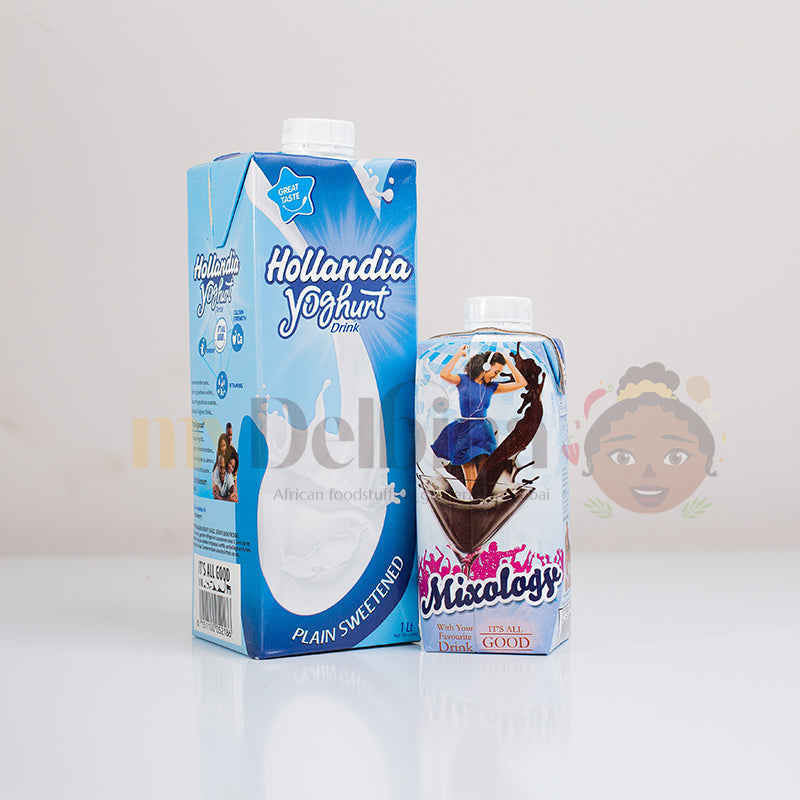 Hollandia Yoghurt 1L Plain Sweetened drinking yoghurt bottle
