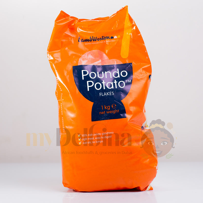 Poundo Potato 1kg Bag Instant Potato Flour for Swallow