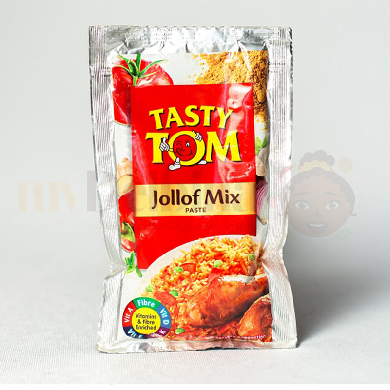Tasty Tom Jollof Mix 60g – Tomato and Seasoning Mix for Authentic Jollof Rice and African Recipes in UAE