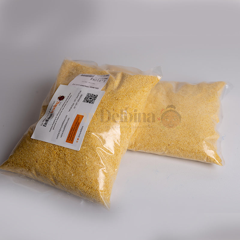Yellow Garri 1kg Bag Authentic Nigerian Cassava Flakes by myDelbina in UAE